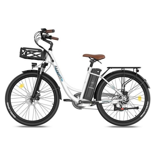 Bicicleta Elétrica Fafrees F26 Lasting 250W 36V 25Ah 26" Branco