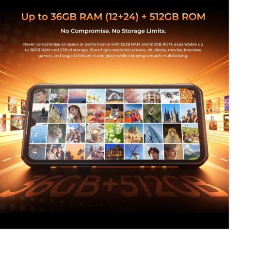 Oukitel WP68 Air 5G 12GB 6,88" Orange 512GB NFC