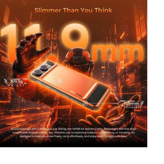 Oukitel WP68 Air 5G 12GB 6,88" Orange 512GB NFC
