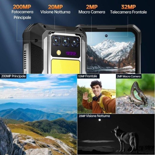 Oukitel WP100 Titan 5G 12GB 512GB Schwarz 6,8" IP68