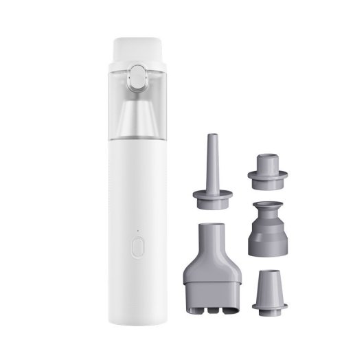 Aspirador de Coche sin Cables, 40kPa, succión/soplado, carga USB-C, portátil, blanco