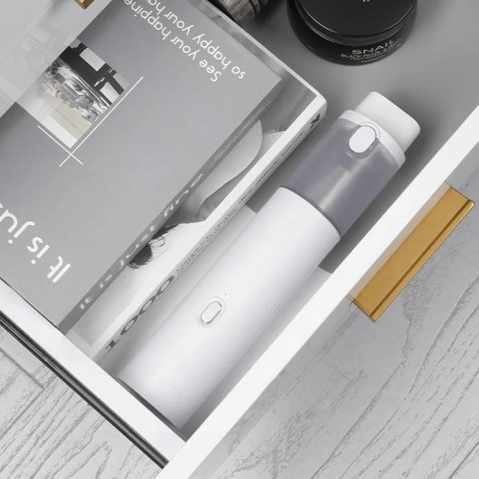 Aspirador de Coche sin Cables, 40kPa, succión/soplado, carga USB-C, portátil, blanco