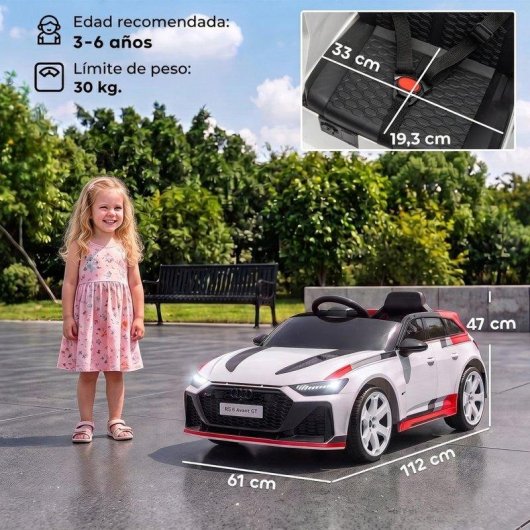 Coche eléctrico infantil Aiyaplay Audi RS 6 Avant GT 12V con mando a distancia
