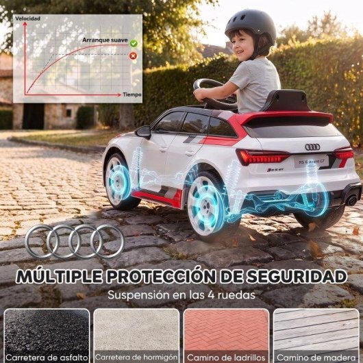 Coche eléctrico infantil Aiyaplay Audi RS 6 Avant GT 12V con mando a distancia
