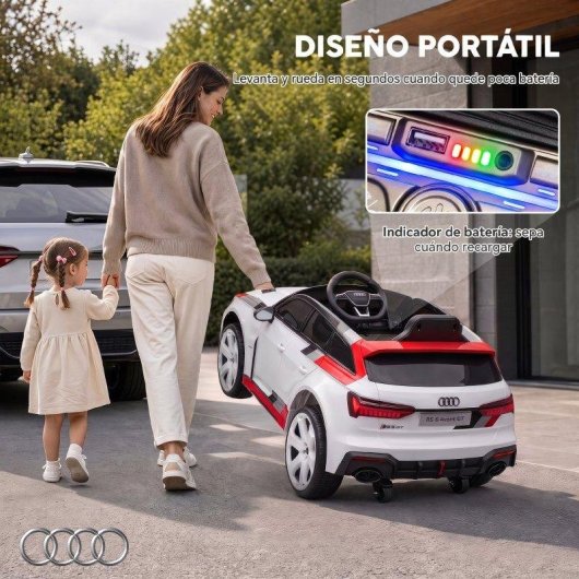 Coche eléctrico infantil Aiyaplay Audi RS 6 Avant GT 12V con mando a distancia