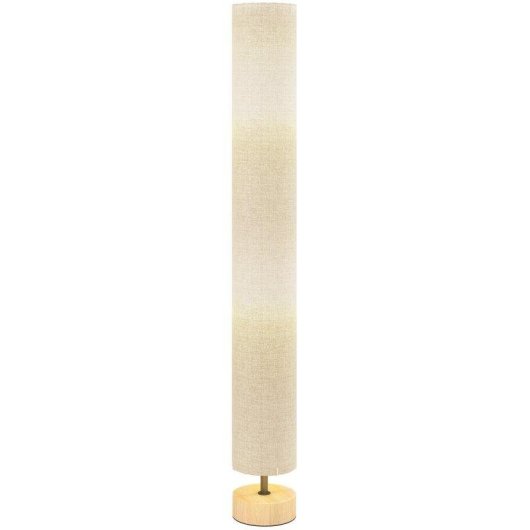 Luminaria de piso Homcom E27 Linho Cinzento 15x120 cm