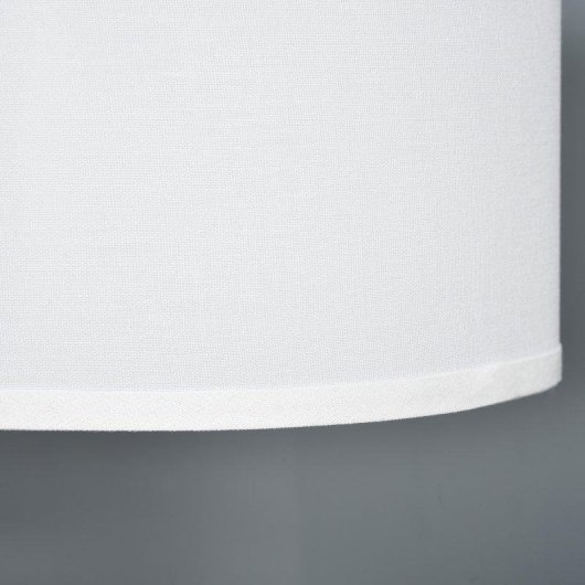 Lâmpada de pé Homcom Pantala de Tela Dourado e Branco Para Sala