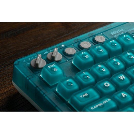 Teclado 8BitDo Retro 87 mecánico con RGB y hot-swap inglés