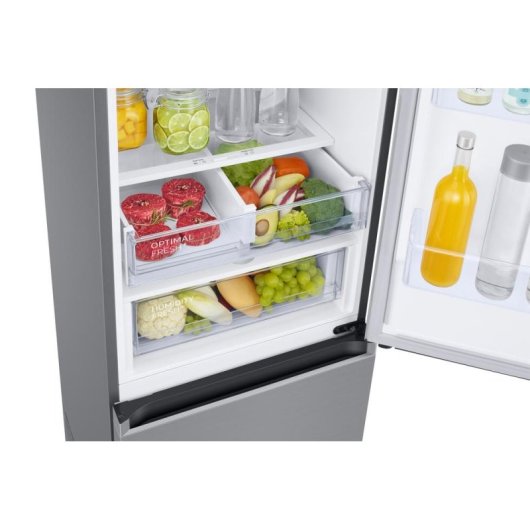 Frigorifero Combi Samsung RB38C676CS9 No Frost 203cm 390L C Acciaio Inox WiFi IA