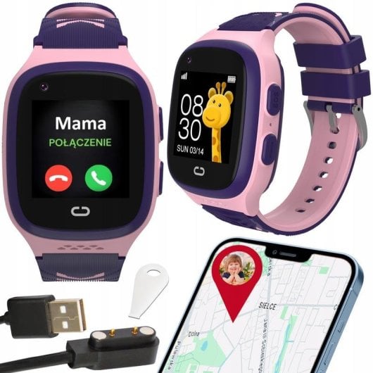 Blow K18 Bluetooth GPS 4G 42mm rosa Correa S/M para niños
