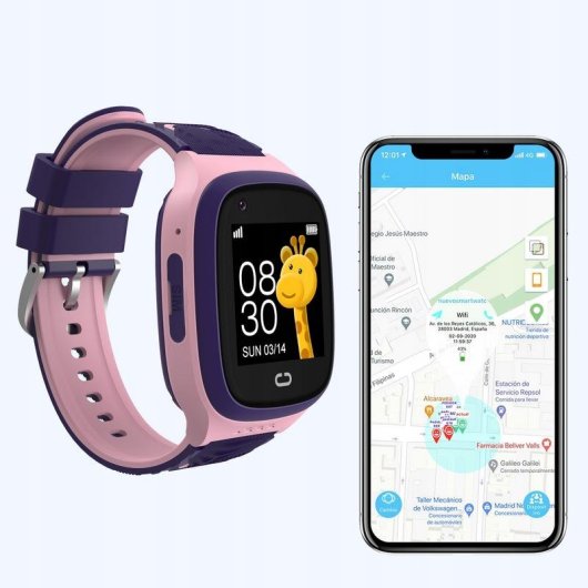Blow K18 Bluetooth GPS 4G 42mm rosa Correa S/M para niños