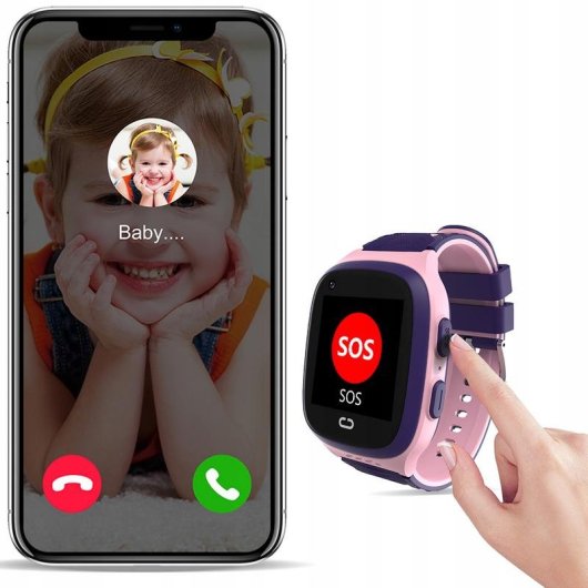 Blow K18 Bluetooth GPS 4G 42mm rosa Correa S/M para niños