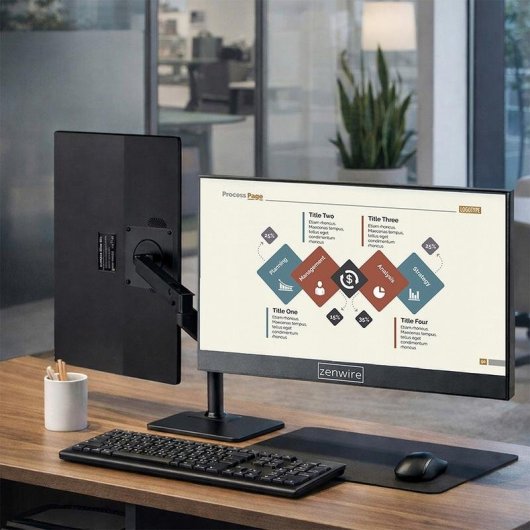Monitor Zenwire AMG14 14" FullHD+ 60Hz IPS HDR G-Sync USB-C Mini HDMI Pivot