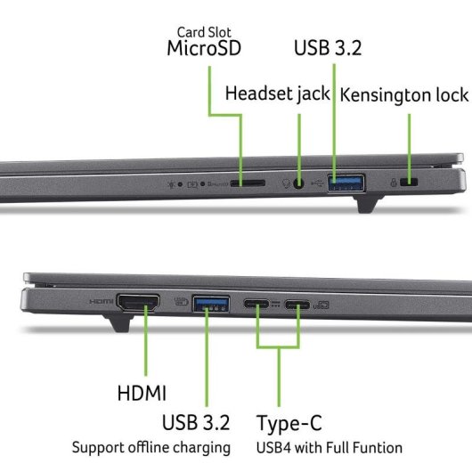 Ordinateur portable Acer Aspire 16 AI A16-61M-R7JE 16" AMD Ryzen AI 7 16GB 512GB SSD Radeon 840M Windows 11 Home