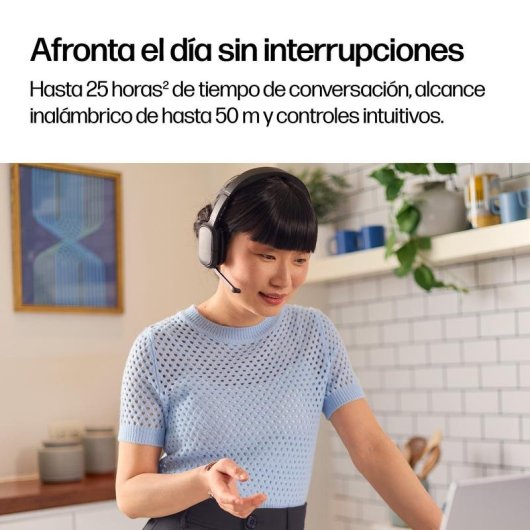 Auriculares HP Poly Focus 625 sans fil Bluetooth avec annulation active du bruit noir