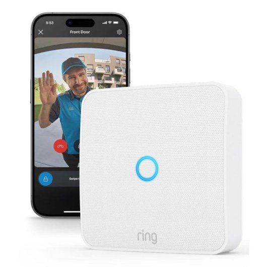 Interphone vidéo WiFi Amazon Ring Intercom Video Blanc Wi-Fi 6 Batterie intégrée