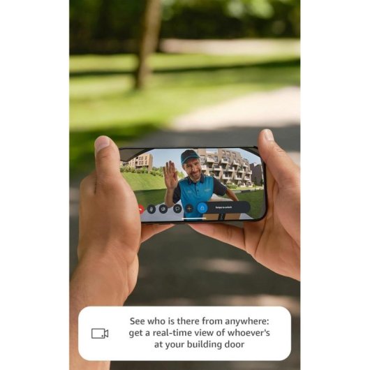 Interphone vidéo WiFi Amazon Ring Intercom Video Blanc Wi-Fi 6 Batterie intégrée