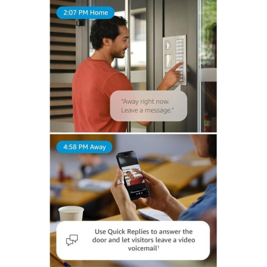 Interphone vidéo WiFi Amazon Ring Intercom Video Blanc Wi-Fi 6 Batterie intégrée