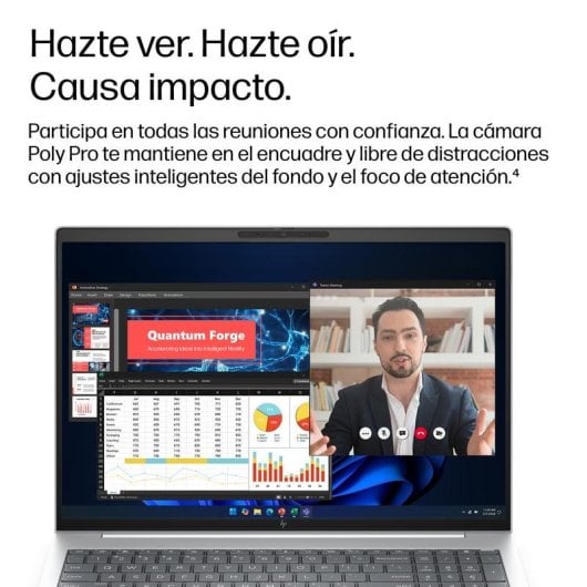 Portátil HP EliteBook 8 G2i 16" Intel Core Ultra 5 325 16GB Intel Graphics 512GB SSD Windows 11 Pro lector de huella