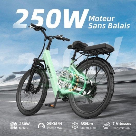 E-Bike Aairsk 24'' 250W Akku 36V 13Ah