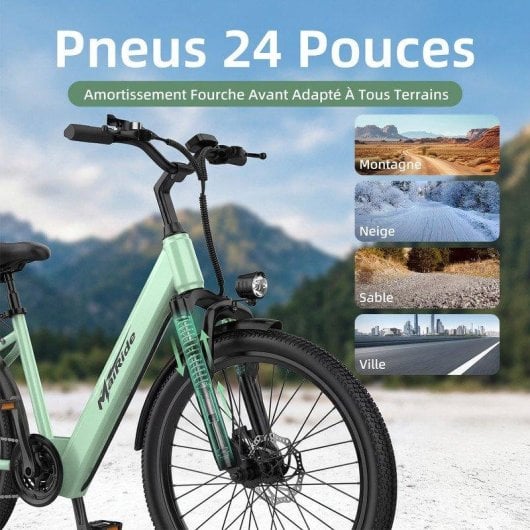 E-Bike Aairsk 24'' 250W Akku 36V 13Ah