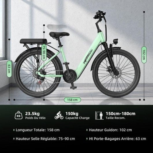 E-Bike Aairsk 24'' 250W Akku 36V 13Ah