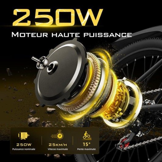 Bicicleta Eletrica Aairsk Q7 Motor 250 W 26 Polegadas