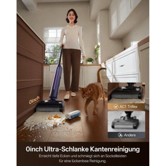 Aspirador fregona sin cable Ultenic AC1 Triflex 5200 mAh 65 min Autolimpieza