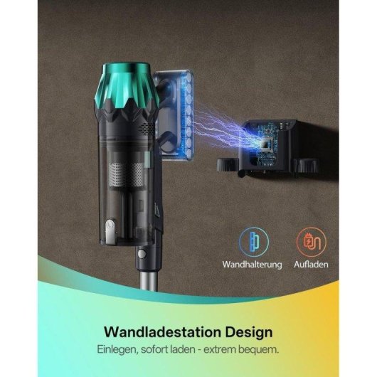 Aspiradora sin Cable Vactidy V15 Max 600W 76.000 Pa 65 min Fregado Mascotas Verde