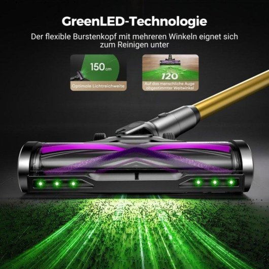 Aspiradora sin Cable Ultenic U20 850W 85000 Pa 70 min Antienredos Verde