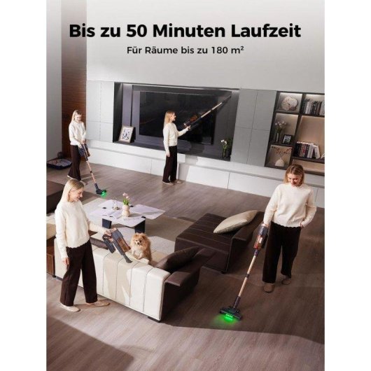 Handstaubsauger Proscenic P11 Ultra 450W 40 Min 5-in-1 Filter System Grünes Licht