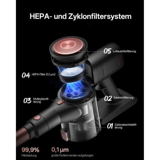 Akku Staubsauger Nobrand V10 Pro 400W 50kPa 45 Minuten 5-in-1