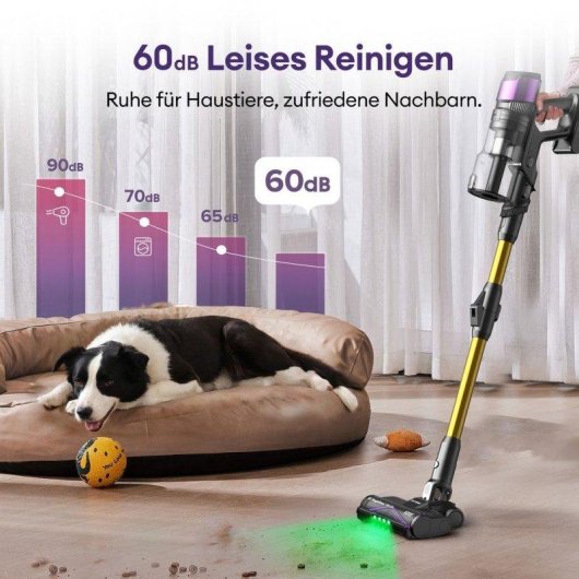 Aspiradora sin Cable Ultenic Ul20p 650W 78000Pa 70 min Antienredos Mascotas