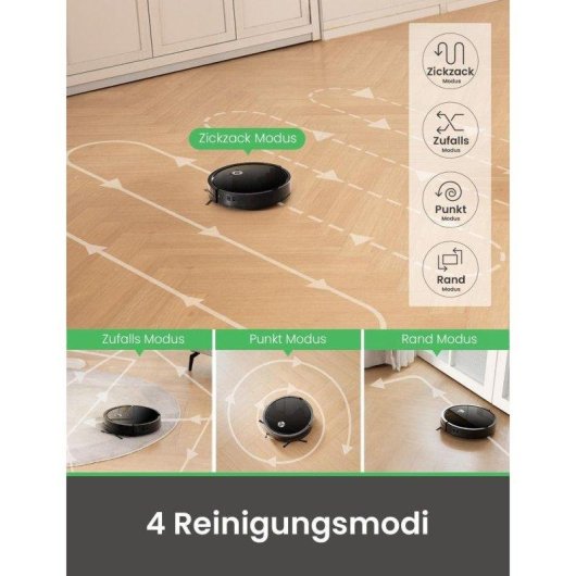 Robot Aspirador Vactidy W6 Control por Voz 2800 Pa 120 Min Autonomía