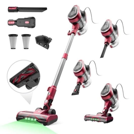 Aspirador de Mão Vactidy C8 600W 60kPa 1,5L Escova Anti-emaranhamento