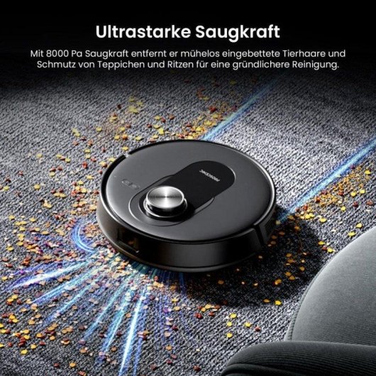 Aspirateur Robot et Laveur Proscenic Q8 Max+ avec Vidage Automatique Navigation LiDAR 8000Pa