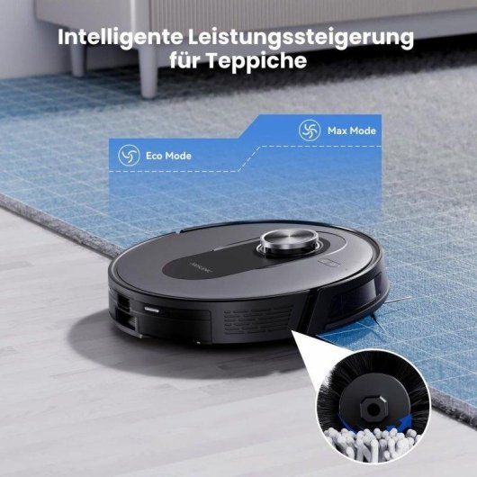 Aspirateur Robot et Laveur Proscenic Q8 Max+ avec Vidage Automatique Navigation LiDAR 8000Pa