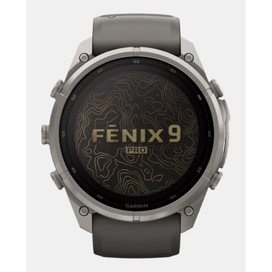 Garmin fēnix 9 Pro Bluetooth GPS 51mm Titane Gris Taille Unique