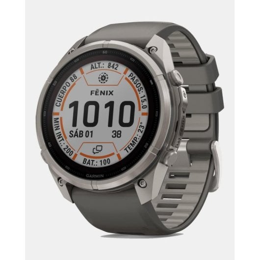 Garmin fēnix 9 Pro Bluetooth GPS 51mm Titane Gris Taille Unique