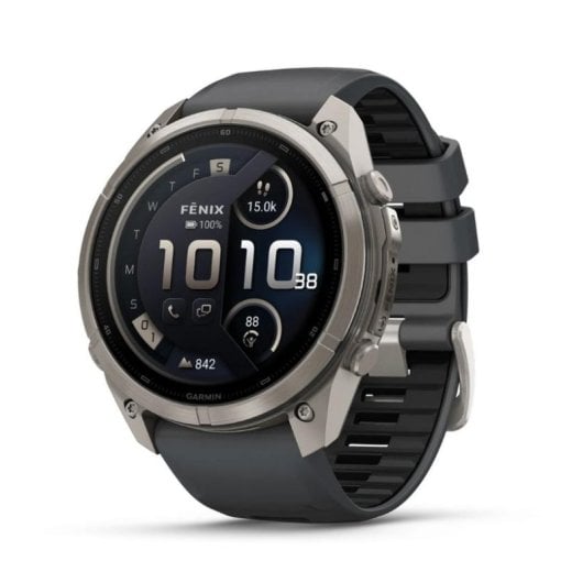 Garmin fēnix 9 Pro Bluetooth GPS 47mm Titanio Correa Silicona Talla Única