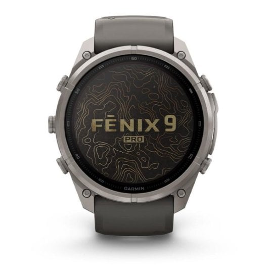 Garmin fēnix 9 Pro Bluetooth GPS 47mm Titanio Correa Silicona Talla Única