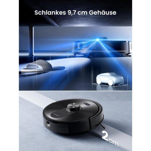 Saugroboter mit Wischfunktion Proscenic Q010 Mit Absaugstation Navigation LiDAR 8000Pa