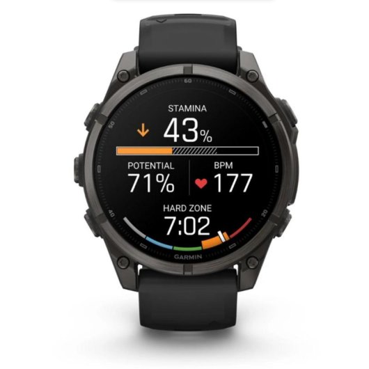 Garmin fēnix 9 Bluetooth GPS 47mm Titanio Correa Silicona Talla Única