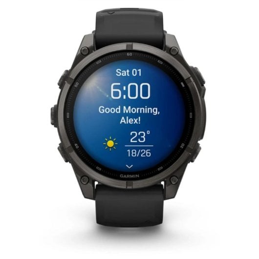 Garmin fēnix 9 Bluetooth GPS 47mm Titanio Correa Silicona Talla Única