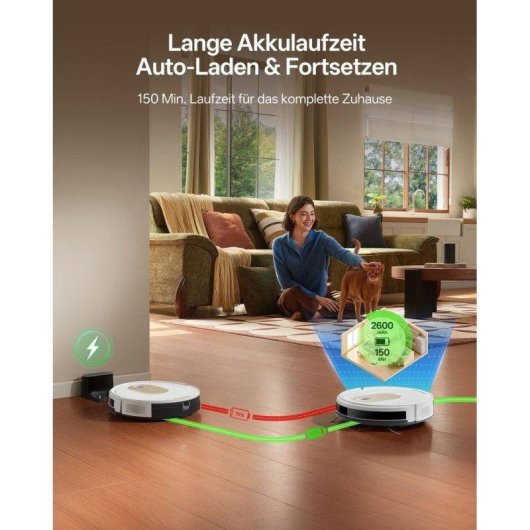 Saugroboter mit Wischfunktion Nobrand W8 Gyroskopische Navigation 5000 Pa