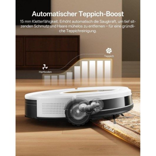 Saugroboter mit Wischfunktion Nobrand W8 Gyroskopische Navigation 5000 Pa