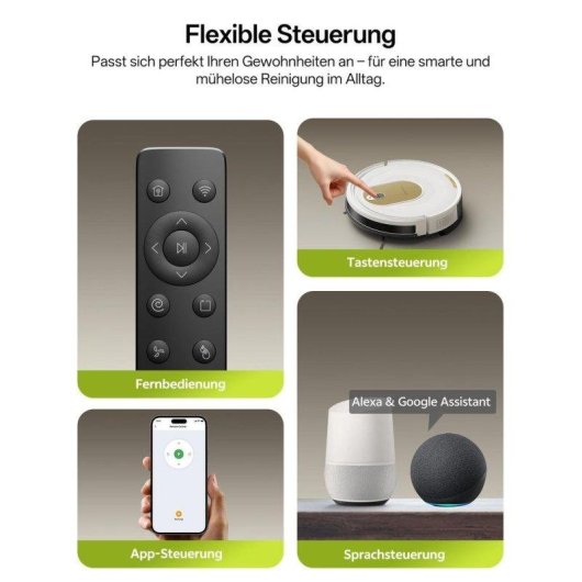 Saugroboter mit Wischfunktion Nobrand W8 Gyroskopische Navigation 5000 Pa