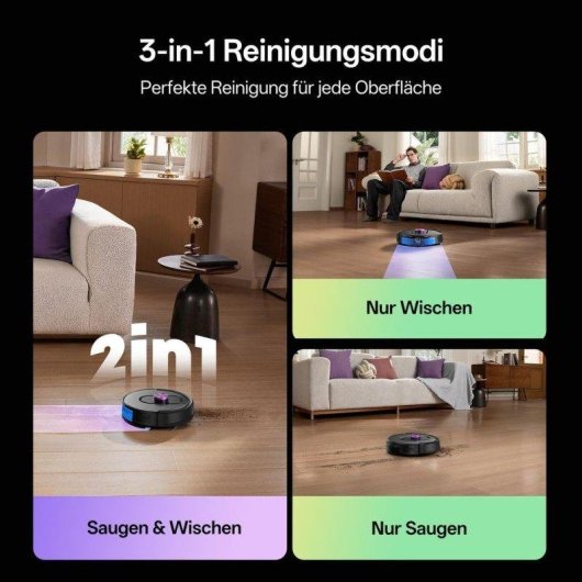 Aspirador Robô Vactidy W15 Com Esvaziamento Automatico Navegação LiDAR 10.000 Pa
