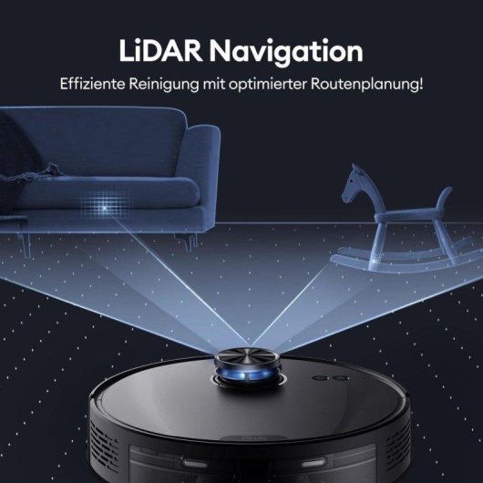 Aspirador Robô Nobrand T20UL Com Esvaziamento Automático Navegação Laser 8000Pa