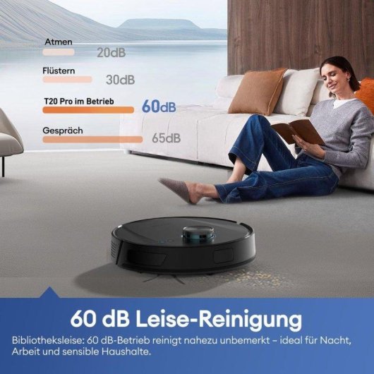 Aspirador Robô Nobrand T20UL Com Esvaziamento Automático Navegação Laser 8000Pa